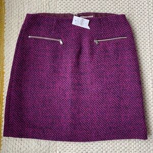 LOFT chevron shift skirt